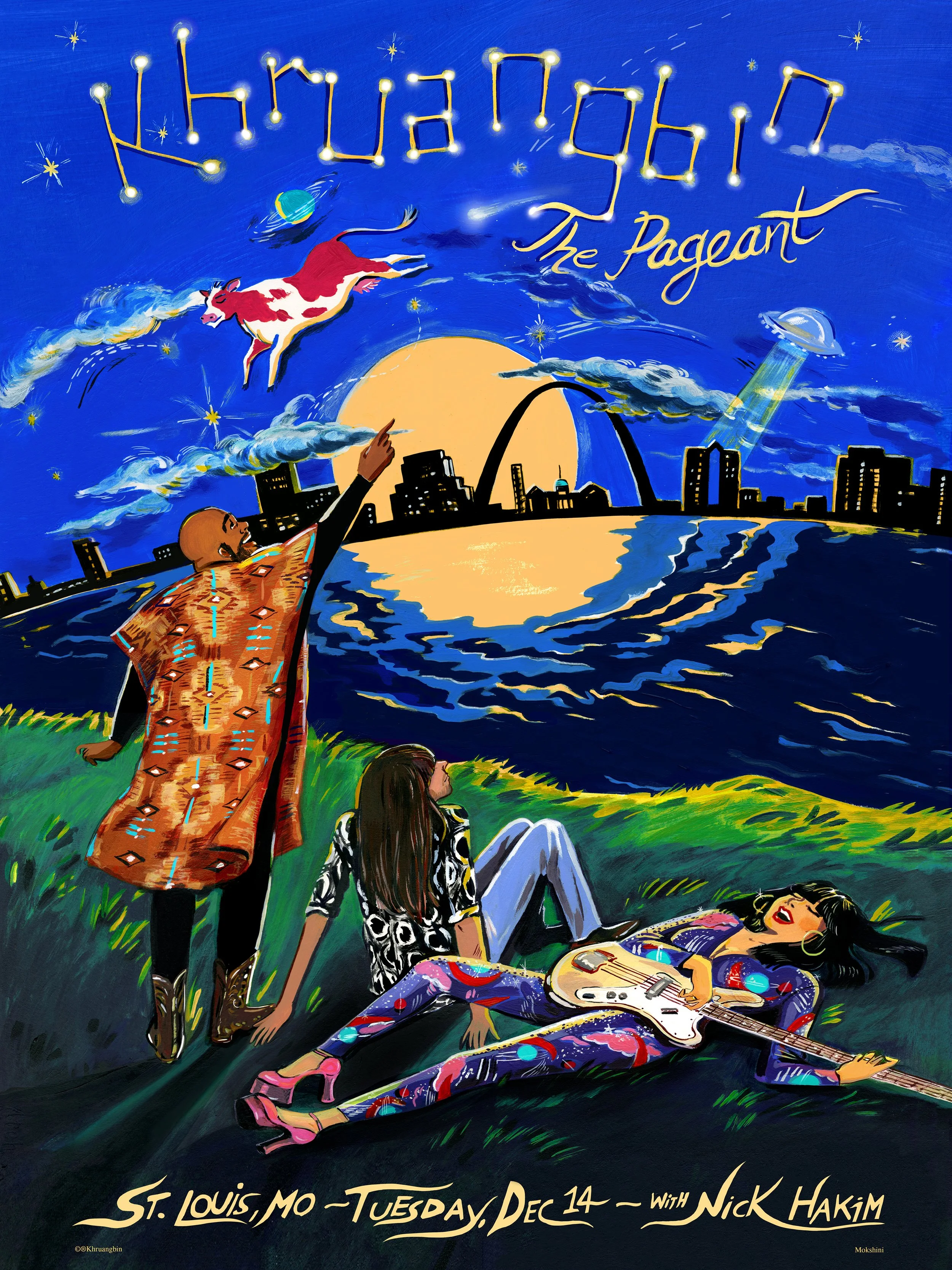 LIMITED EDITION KHRUANGBIN POSTER, ST. LOUIS, MO — Mokshini LIMITED EDITION KHRUANGBIN POSTER, ST. LOUIS, MO — Mokshini